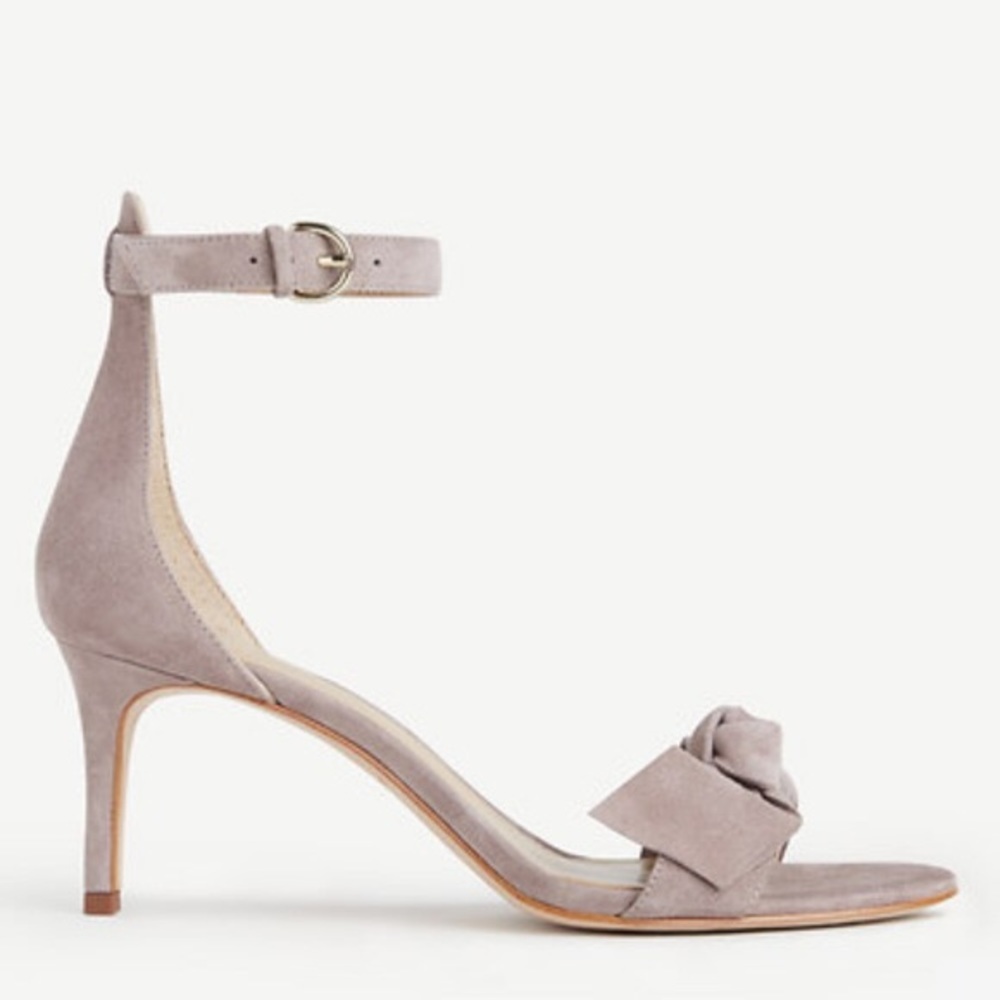 Ann Taylor NIB Erica Bow Genuine Suede Sandals